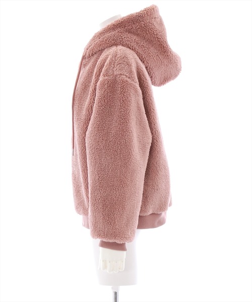 clear（クリア）の「ショート丈ボアブルゾン（ブルゾン・レディース・ピンク/ブラック/ベージュ・F）」の17枚目の写真