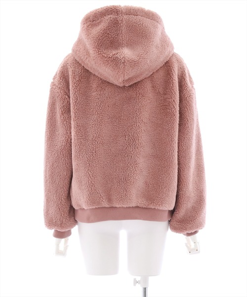 clear（クリア）の「ショート丈ボアブルゾン（ブルゾン・レディース・ピンク/ブラック/ベージュ・F）」の18枚目の写真