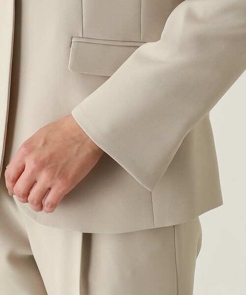 THE SHOP TK （ザ ショップ ティーケー ）の「◆【セレモニー/入卒/洗える/SETUP可】ダブルクロスノーカラージャケット（ノーカラージャケット・レディース・ライトグレー/ブラック/ネイビー・11/12/13/14）」の14枚目の写真