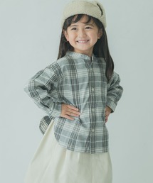 FORK&SPOON | FORK&SPOON　ネルバンドカラールーズシャツ(KIDS)(シャツ/ブラウス)