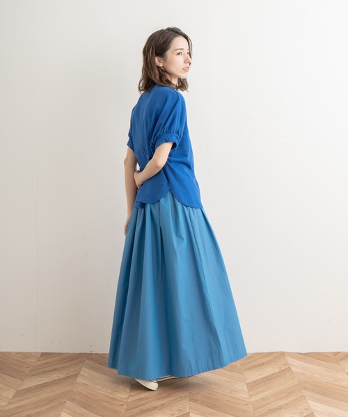 Kelen(ケレン)の「「KELEN / ケレン」SPIRAL DESIGN TOPS / LIDAD(Tシャツ/カットソー・レディース・ブラック/杢グレー/ブルー/オフホワイト・S/M)」の16枚目の写真