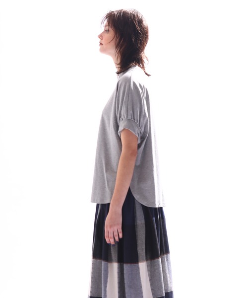 Kelen(ケレン)の「「KELEN / ケレン」SPIRAL DESIGN TOPS / LIDAD(Tシャツ/カットソー・レディース・ブラック/杢グレー/ブルー/オフホワイト・S/M)」の13枚目の写真