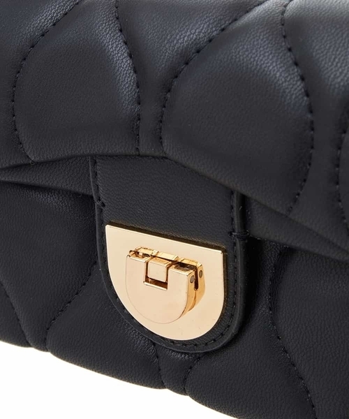 OFUON le MK(オフオンルエムケー)の「フェイクレザーミニショルダーバッグ(ショルダーバッグ・レディース・ホワイト/ブラック・38)」の3枚目の写真