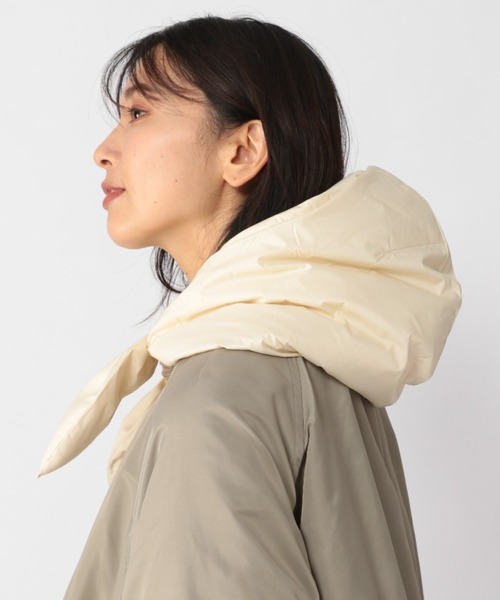 ORCIVAL（オーシバル）の「BARNYARDSTORM / ORCIVAL ダウンフード（ネックウォーマー/スヌード・レディース・アイボリー/ブラック・FREE）」の8枚目の写真