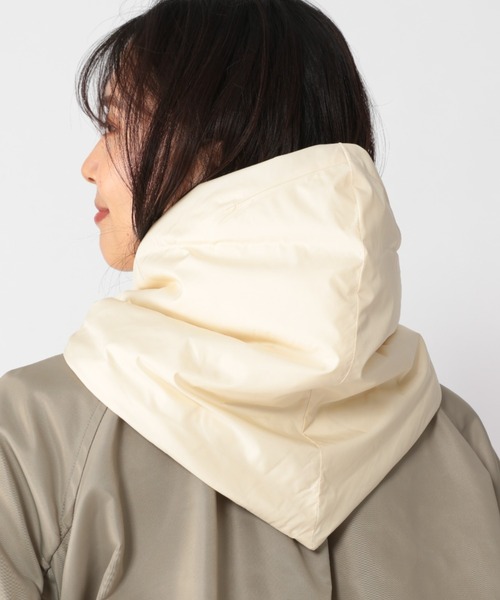 ORCIVAL（オーシバル）の「BARNYARDSTORM / ORCIVAL ダウンフード（ネックウォーマー/スヌード・レディース・アイボリー/ブラック・FREE）」の11枚目の写真