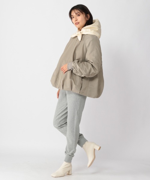 ORCIVAL（オーシバル）の「BARNYARDSTORM / ORCIVAL ダウンフード（ネックウォーマー/スヌード・レディース・アイボリー/ブラック・FREE）」の9枚目の写真