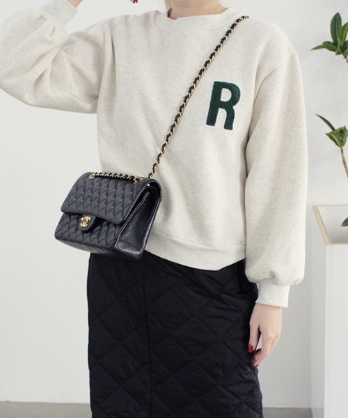 MODE ROBE（モードローブ）の「アルファベットロゴスウェット（スウェット・レディース・ライトグレー/ネイビー/オートミール・FREE）」の3枚目の写真