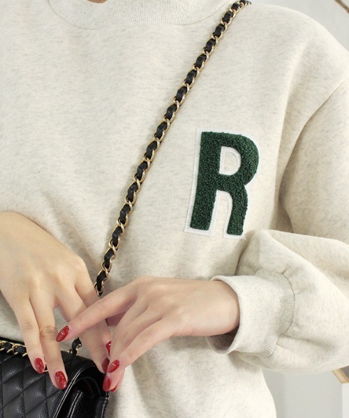 MODE ROBE（モードローブ）の「アルファベットロゴスウェット（スウェット・レディース・ライトグレー/ネイビー/オートミール・FREE）」の6枚目の写真