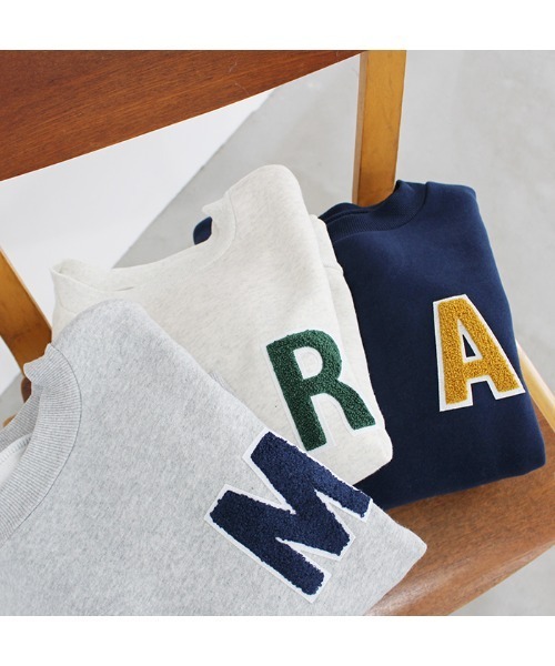 MODE ROBE（モードローブ）の「アルファベットロゴスウェット（スウェット・レディース・ライトグレー/ネイビー/オートミール・FREE）」の7枚目の写真