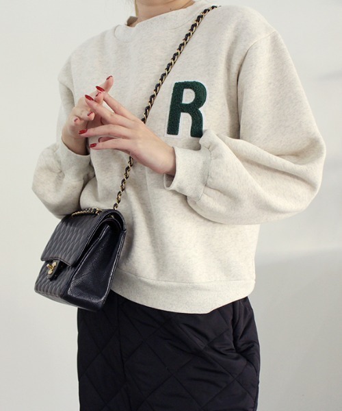 MODE ROBE（モードローブ）の「アルファベットロゴスウェット（スウェット・レディース・ライトグレー/ネイビー/オートミール・FREE）」の9枚目の写真