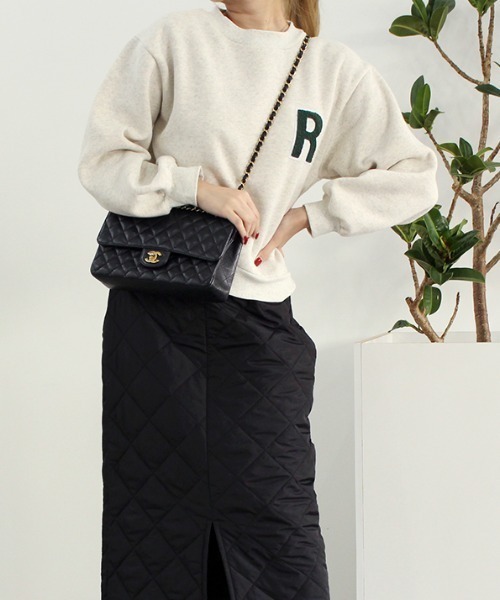 MODE ROBE（モードローブ）の「アルファベットロゴスウェット（スウェット・レディース・ライトグレー/ネイビー/オートミール・FREE）」の10枚目の写真