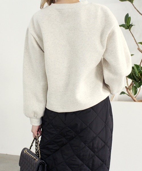 MODE ROBE（モードローブ）の「アルファベットロゴスウェット（スウェット・レディース・ライトグレー/ネイビー/オートミール・FREE）」の11枚目の写真