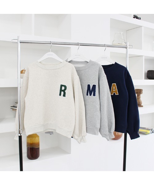 MODE ROBE（モードローブ）の「アルファベットロゴスウェット（スウェット・レディース・ライトグレー/ネイビー/オートミール・FREE）」の12枚目の写真