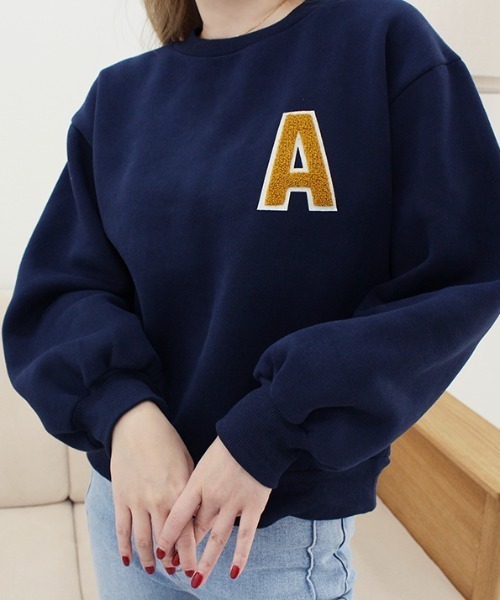 MODE ROBE（モードローブ）の「アルファベットロゴスウェット（スウェット・レディース・ライトグレー/ネイビー/オートミール・FREE）」の13枚目の写真