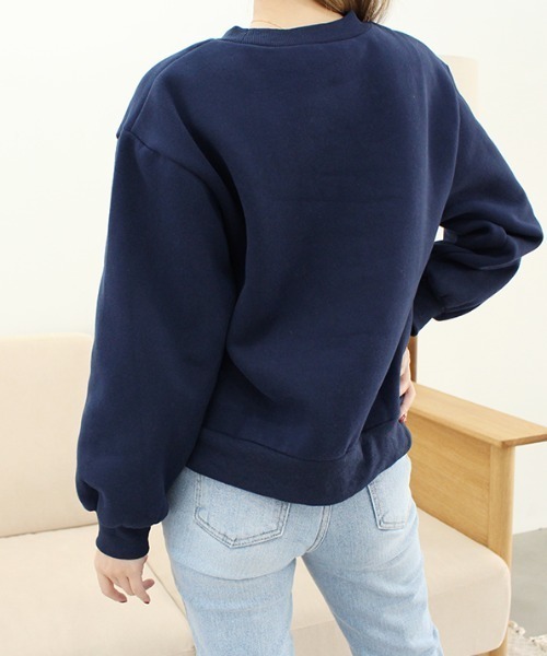 MODE ROBE（モードローブ）の「アルファベットロゴスウェット（スウェット・レディース・ライトグレー/ネイビー/オートミール・FREE）」の14枚目の写真