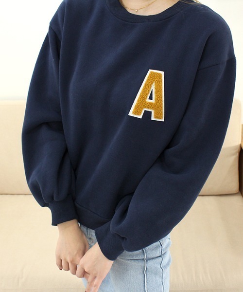 MODE ROBE（モードローブ）の「アルファベットロゴスウェット（スウェット・レディース・ライトグレー/ネイビー/オートミール・FREE）」の18枚目の写真