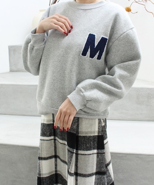 MODE ROBE（モードローブ）の「アルファベットロゴスウェット（スウェット・レディース・ライトグレー/ネイビー/オートミール・FREE）」の20枚目の写真