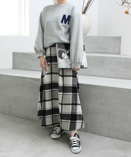 MODE ROBE（モードローブ）の「アルファベットロゴスウェット（スウェット・レディース・ライトグレー/ネイビー/オートミール・FREE）」の22枚目の写真