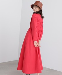 N.（N. Natural Beauty Basic） | ◆タイプライターギャザーバックワンピース(ワンピース)