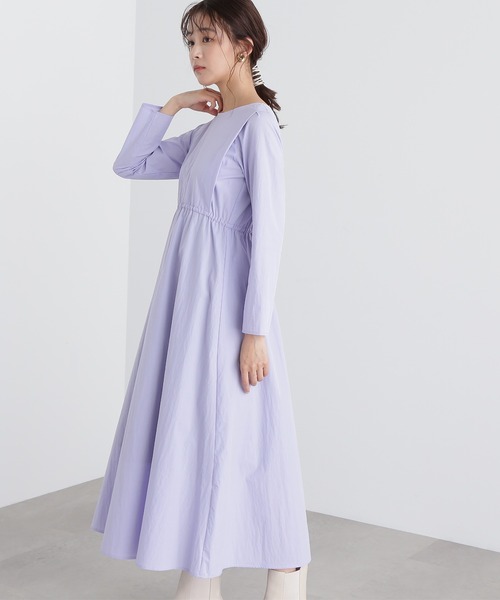 N.（N. Natural Beauty Basic）（エヌエヌナチュラルビューティーベーシック）の「◆タイプライターギャザーバックワンピース（ワンピース・レディース・ブラック/ブルー/レッド・MEDIUM）」の11枚目の写真