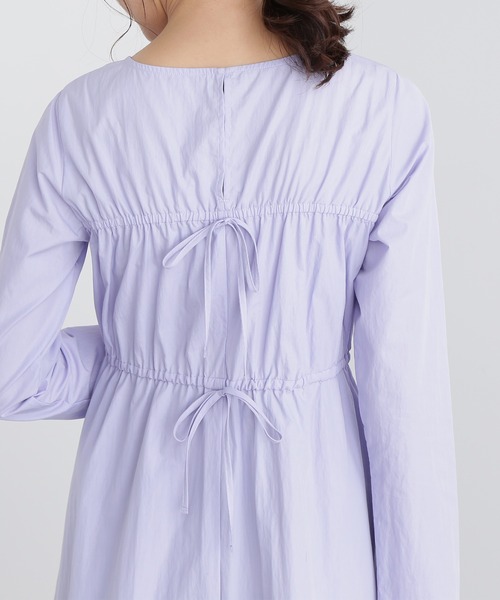 N.（N. Natural Beauty Basic）（エヌエヌナチュラルビューティーベーシック）の「◆タイプライターギャザーバックワンピース（ワンピース・レディース・ブラック/ブルー/レッド・MEDIUM）」の14枚目の写真