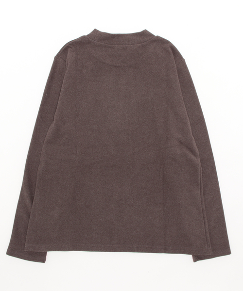 BELLUNA PLUS(ベルーナ)の「やわらか起毛素材ハイネックプルオーバー(Tシャツ/カットソー・レディース・ブラック/ターコイズブルー/モカ/オフホワイト・MEDIUM/LARGE/X-LARGE)」の14枚目の写真