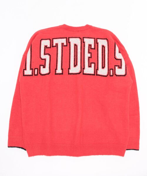 VIBGYOR（ヴィブジョー）の「【Re:one】BACK STDED PRINT KNIT(MA)（ニット/セーター・メンズ・ブラック/レッド/イエロー・FREE）」の15枚目の写真