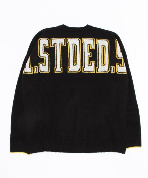 VIBGYOR（ヴィブジョー）の「【Re:one】BACK STDED PRINT KNIT(MA)（ニット/セーター・メンズ・ブラック/レッド/イエロー・FREE）」の17枚目の写真