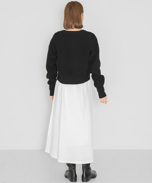 URBAN RESEARCH Sonny Label(アーバンリサーチサニーレーベル)の「スウェットライクニットショートカーディガン(カーディガン/ボレロ・レディース・ピンク/グレー系その他/アイボリー/ブラック・FREE)」の17枚目の写真
