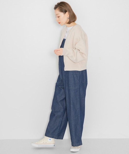 URBAN RESEARCH Sonny Label(アーバンリサーチサニーレーベル)の「スウェットライクニットショートカーディガン(カーディガン/ボレロ・レディース・ピンク/グレー系その他/アイボリー/ブラック・FREE)」の9枚目の写真