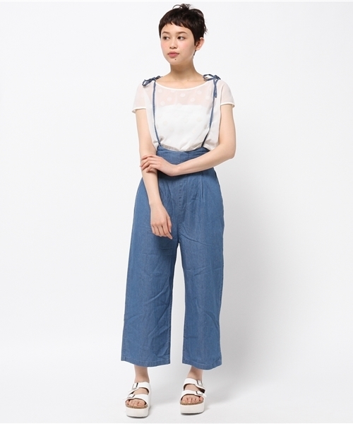 Chico（チコ）の「デニム2WAYガウチョPT（その他パンツ・レディース・ライトブルー/ブルー・FREE）」の12枚目の写真