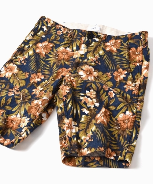 SHIPS（シップス）の「SC: コットン/リネン プリペラ フラワー リゾート ショーツ（その他パンツ・メンズ・ベージュ/ネイビー・MEDIUM/SMALL/X-LARGE/LARGE）」の17枚目の写真