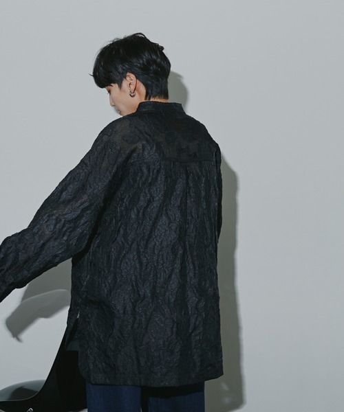 ROSE BUD　ローズバッド　シアー ドビー ビッグ シャツ　オーバーサイズ ROSE BUD ローズバッド シアー ドビー ビッグ シャツ オーバー