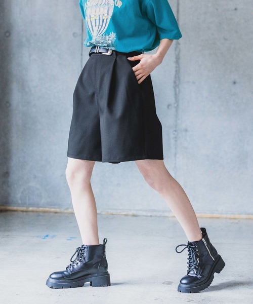 PAGE BOY ページボーイ キュロット ハーフパンツ スカート .st PAGEBOY（ページボーイ）の「タックショートパンツ（その他