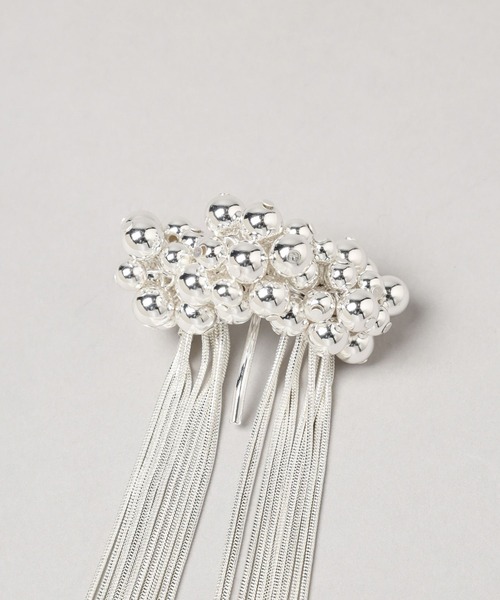 HARE（ハレ）の「メタルボールデザインヘアカフ(HARE)（バレッタ/ヘアクリップ・レディース・シルバー/シルバー系その他・FREE）」の12枚目の写真