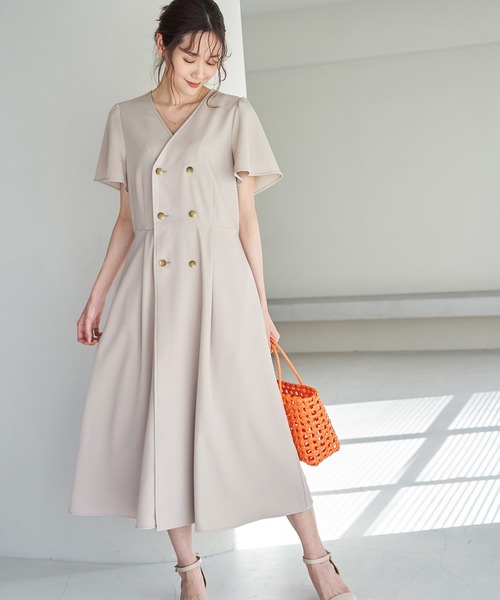 ROPE' PICNIC（ロペピクニック）の「トレンチワンピース（ワンピース・レディース・ベージュ/ライトグリーン/ネイビー・36/38）」の7枚目の写真