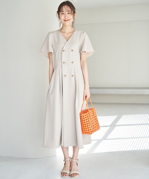 ROPE' PICNIC（ロペピクニック）の「トレンチワンピース（ワンピース・レディース・ベージュ/ライトグリーン/ネイビー・36/38）」の19枚目の写真