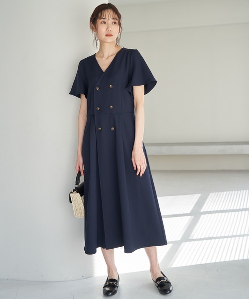 ROPE' PICNIC（ロペピクニック）の「トレンチワンピース（ワンピース・レディース・ベージュ/ライトグリーン/ネイビー・36/38）」の8枚目の写真