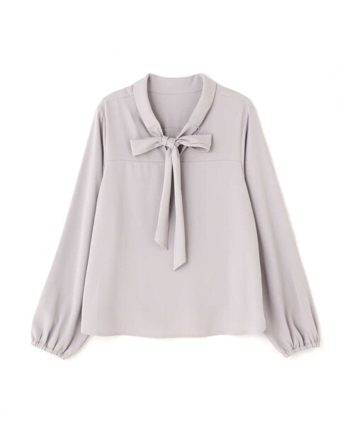 N.(N. Natural Beauty Basic)(エヌエヌナチュラルビューティーベーシック)の「◆前後2WAYボウタイリボンブラウス(シャツ/ブラウス・レディース・ブルー/オフホワイト/グレー・MEDIUM)」の21枚目の写真