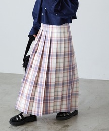 forksy. | 【forksy.】チェックプリーツロングスカート(スカート)