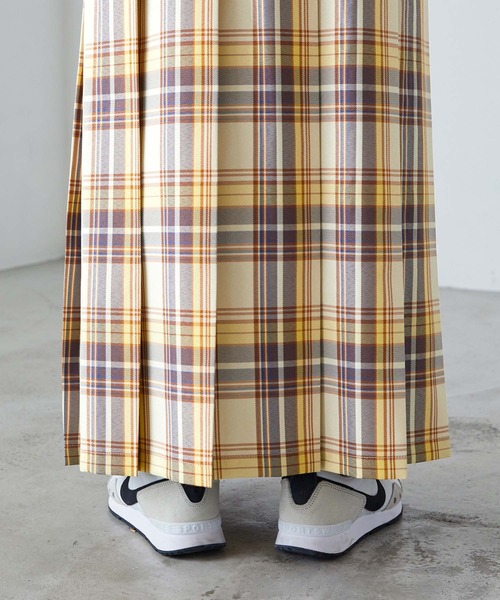 forksy.（フォルクシー）の「【forksy.】チェックプリーツロングスカート（スカート・レディース・イエロー/グリーン/ピンク/ブラック・FREE）」の19枚目の写真