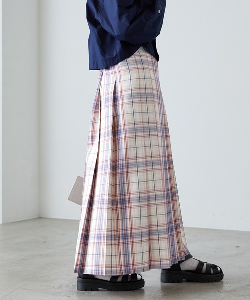 forksy.（フォルクシー）の「【forksy.】チェックプリーツロングスカート（スカート・レディース・イエロー/グリーン/ピンク/ブラック・FREE）」の18枚目の写真