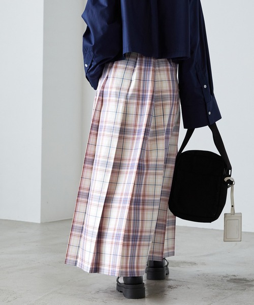 forksy.（フォルクシー）の「【forksy.】チェックプリーツロングスカート（スカート・レディース・イエロー/グリーン/ピンク/ブラック・FREE）」の13枚目の写真