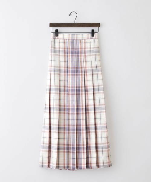 forksy.（フォルクシー）の「【forksy.】チェックプリーツロングスカート（スカート・レディース・イエロー/グリーン/ピンク/ブラック・FREE）」の14枚目の写真