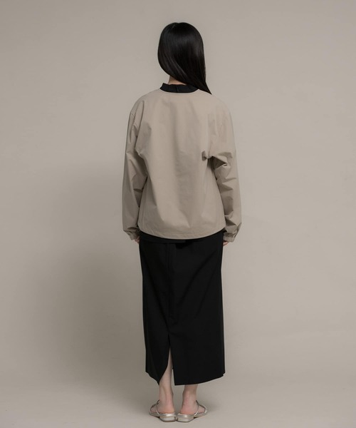 Uiscel（ユイセル）の「『別注』Uiscel×OUTDOORPRODUCTS　アウターB（ブルゾン・レディース・ブラック/ベージュ・LARGE/MEDIUM）」の17枚目の写真