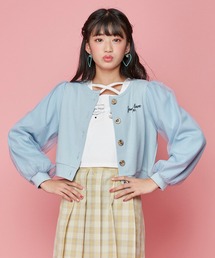 JENNI love | 袖チュールテレコカーデ(カーディガン/ボレロ)