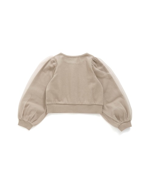 JENNI love（ジェニィラブ）の「袖チュールテレコカーデ（カーディガン/ボレロ・キッズ・サックスブルー/ブラック/ベージュ・130cm/140cm/150cm/160cm）」の18枚目の写真