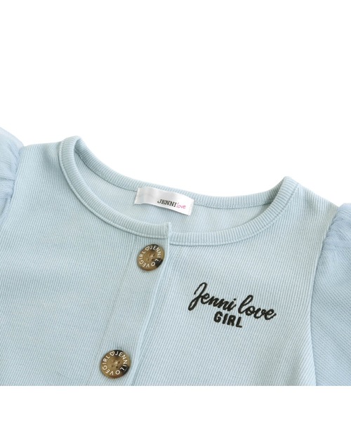 JENNI love（ジェニィラブ）の「袖チュールテレコカーデ（カーディガン/ボレロ・キッズ・サックスブルー/ブラック/ベージュ・130cm/140cm/150cm/160cm）」の21枚目の写真
