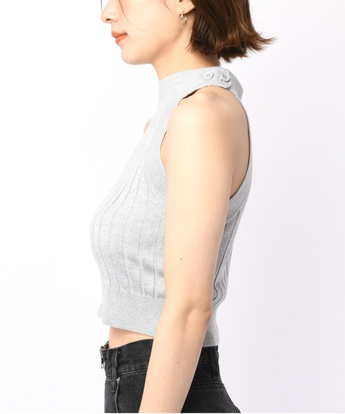 SPIRALGIRL（スパイラルガール）の「2wayホルターネックニット（ニット/セーター・レディース・ブラック/グレー/ベージュ・FREE）」の21枚目の写真