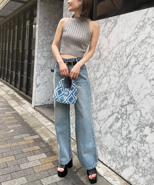 SPIRALGIRL（スパイラルガール）の「2wayホルターネックニット（ニット/セーター・レディース・ブラック/グレー/ベージュ・FREE）」の11枚目の写真